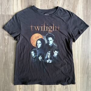 The Twilight Saga Movie T-Shirt Women's Size L Black Y2K Style